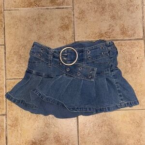 Angels Blue Denim Mini Skirt